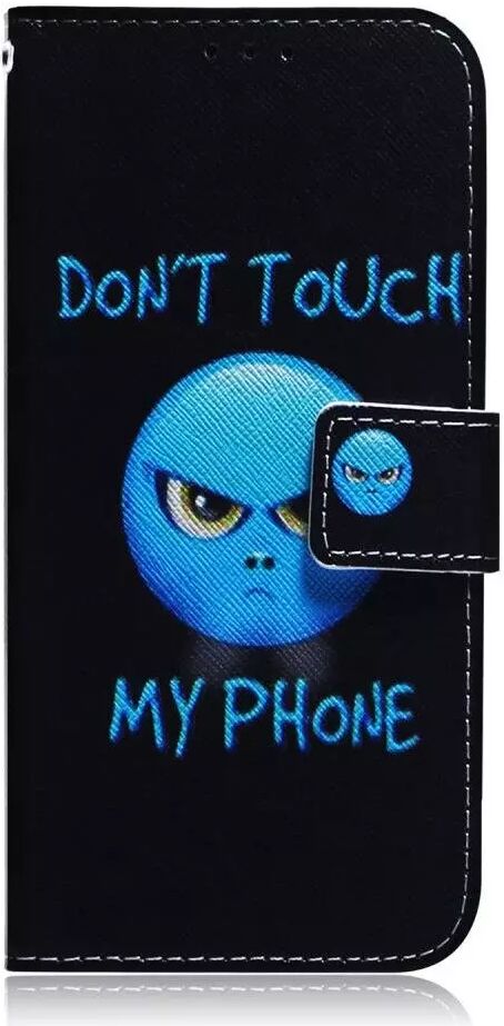 INCOVER Motorola Moto G9 Plus PU Skinn Flip Deksel - Don't Touch My Phone