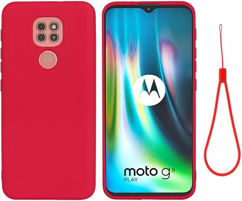 INCOVER Motorola Moto G9 Play / E7 Plus Silikondeksel - Rød