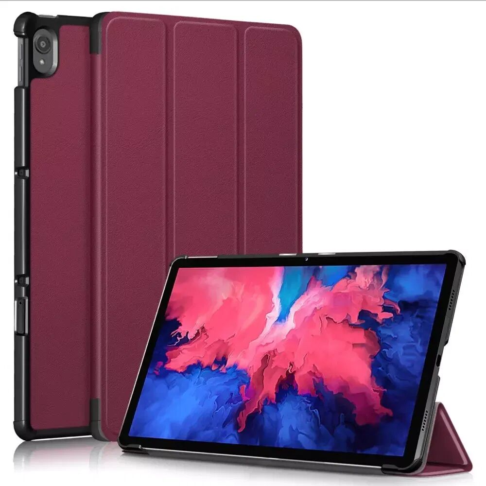 INCOVER Lenovo Tab P11 / P11 Plus Tri-fold Flip Deksel m. Sleep-Funksjon - Bordeux