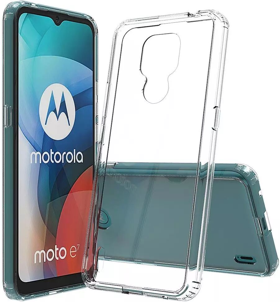 INCOVER Motorola Moto E7 Fleksibelt Plast Deksel - Gjennomsiktig