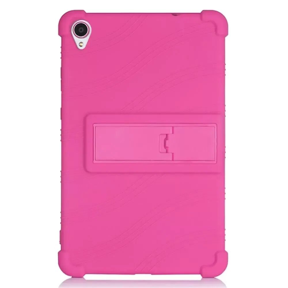 INCOVER Lenovo Tab M8 (2nd Gen.) 8" Silikon Deksel m. Stativ - Rosa