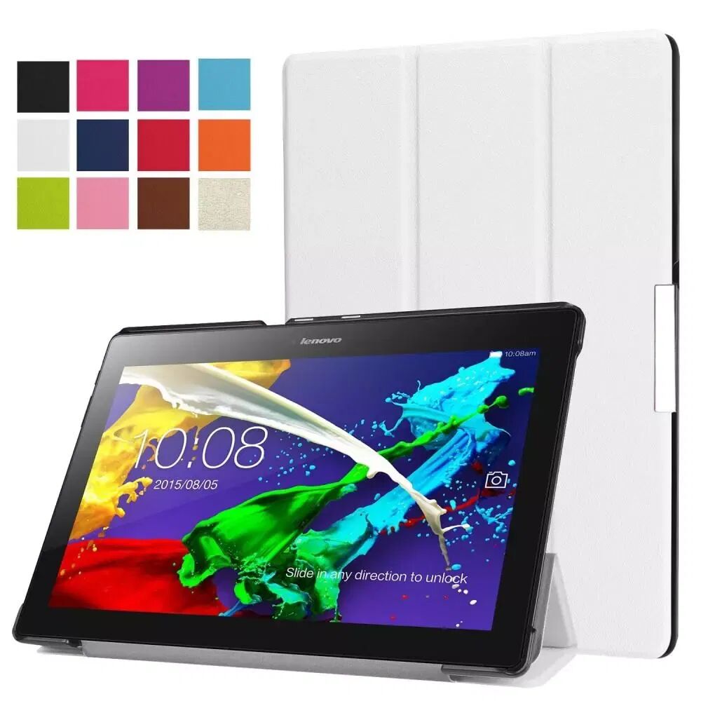 INCOVER Lenovo Tab3 10 Tri-Fold Magnetic Hard Case Etui Hvit