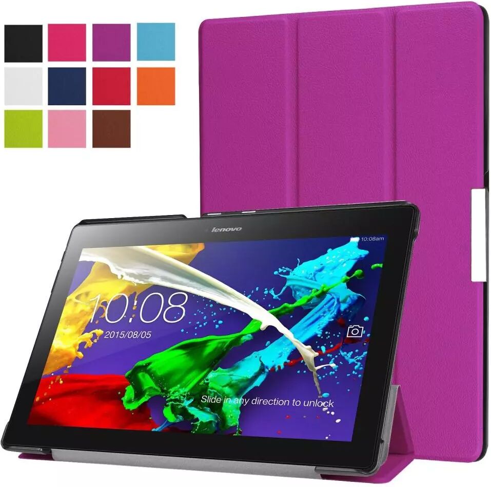 INCOVER Lenovo Tab3 10 Tri-Fold Magnetic Hard Case Etui Lilla