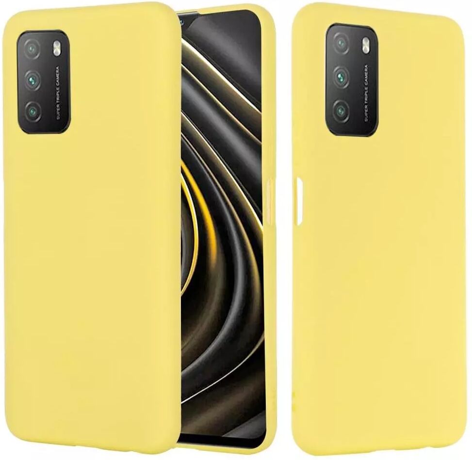 INCOVER Xiaomi Poco M3 Liquid Silikon Deksel - Gul