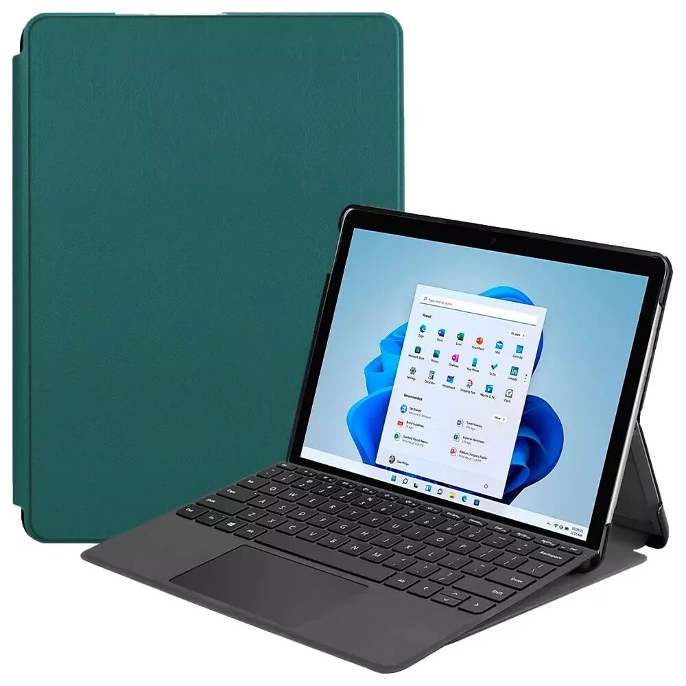 INCOVER Microsoft Surface Pro 8 Folio Flipdeksel i Kunstskinn - Grønn