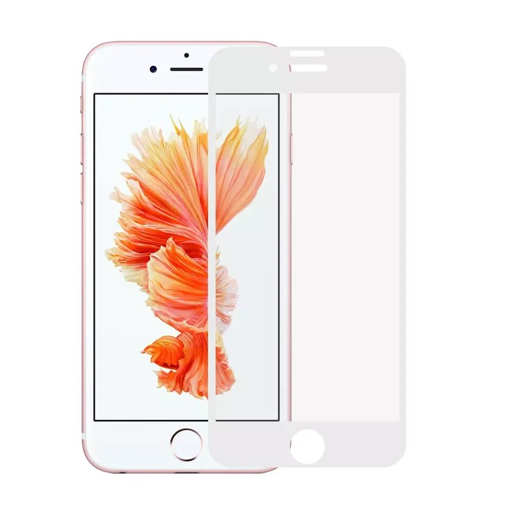 INCOVER iPhone 7/8 Plus Silk Trykk Full-Size Herdet Glass - Hvit