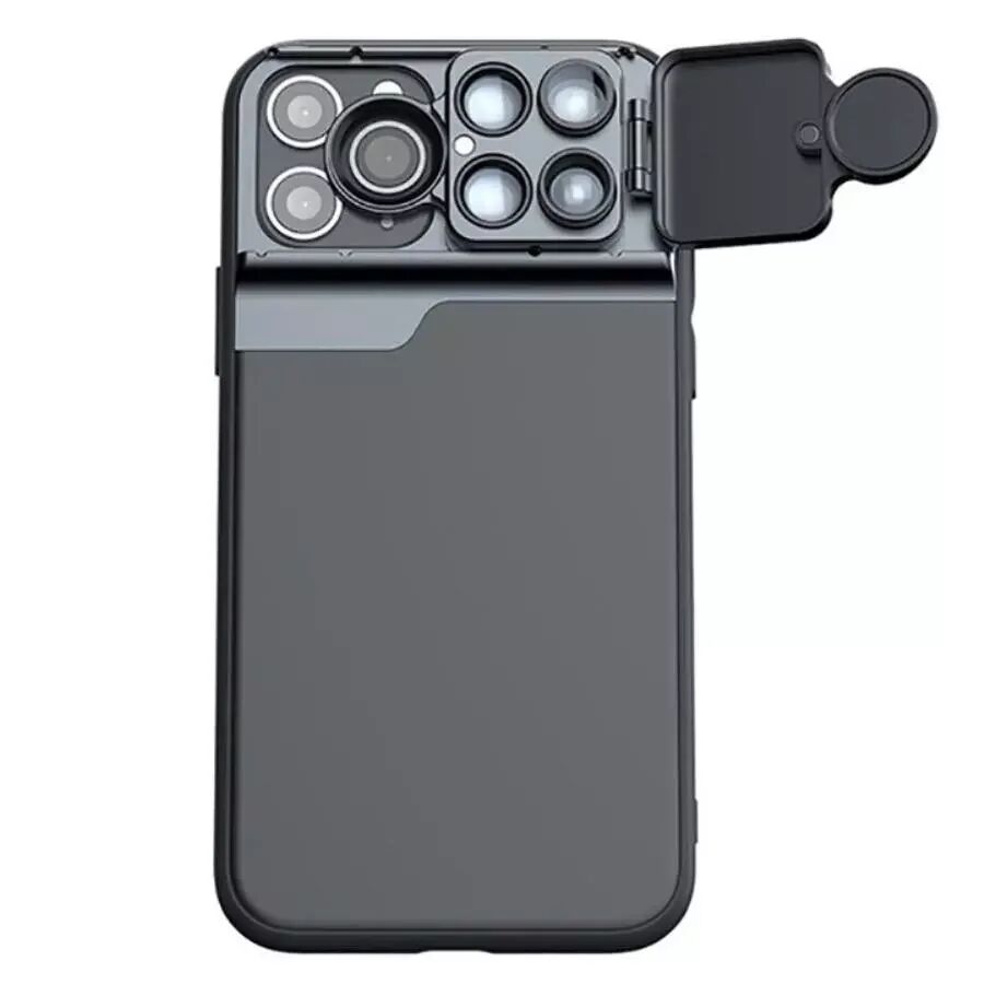 INCOVER iPhone 11 Pro Deksel m. Fisheye / Wide-angle / CPL Filter Lens Kit - Svart