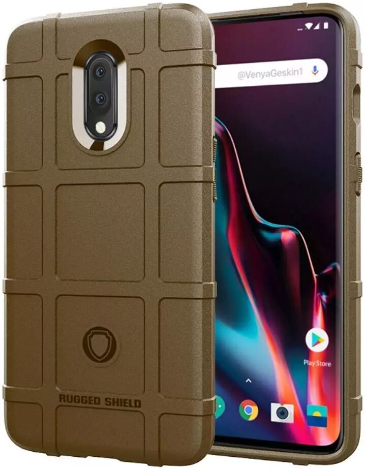 INCOVER OnePlus 7 Solid Plastdeksel - Brun