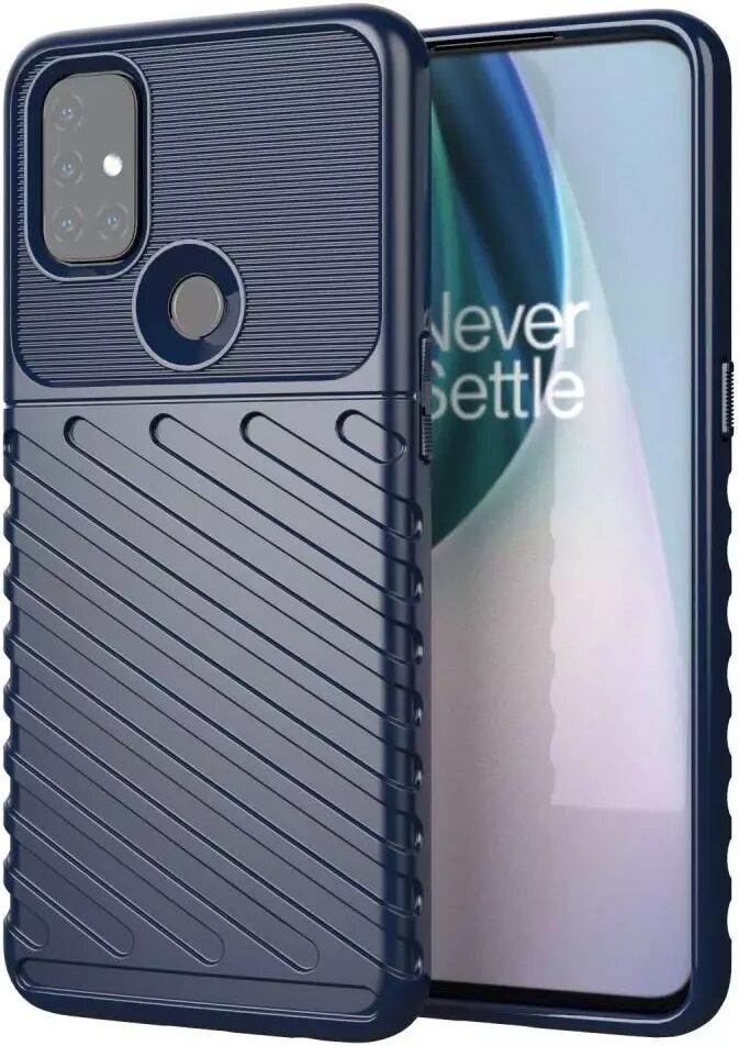 INCOVER OnePlus Nord N10 5G Thunder Series Twill Plastikkdeksel - Blå