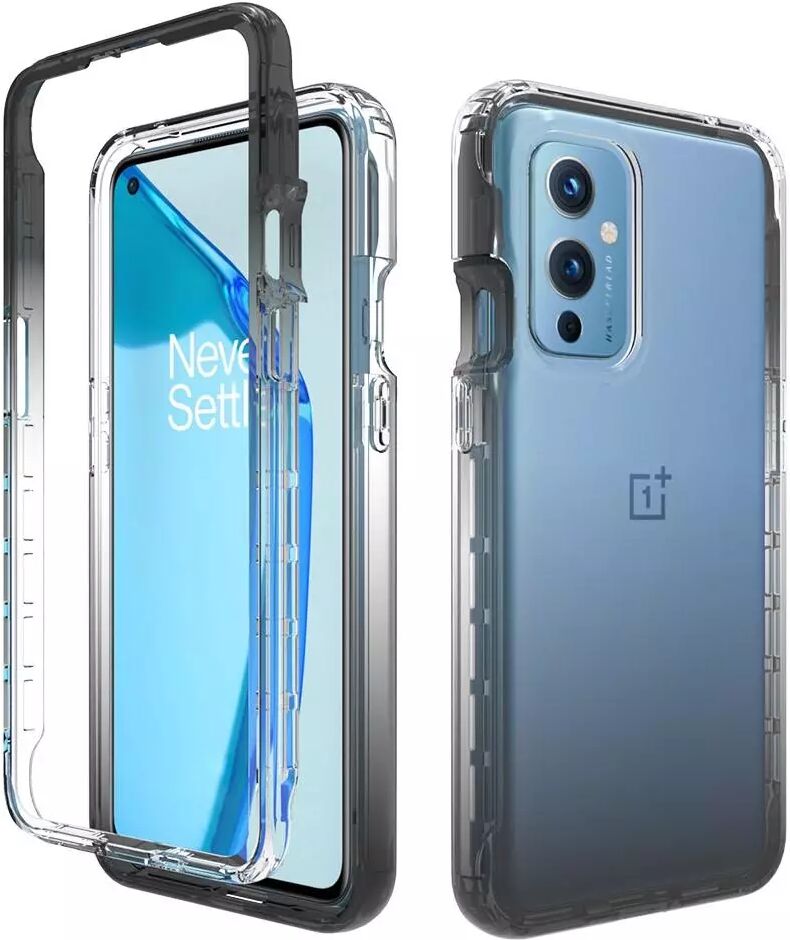 INCOVER OnePlus 9 Hybrid Plast Deksel - Gjennomsiktig / Svart