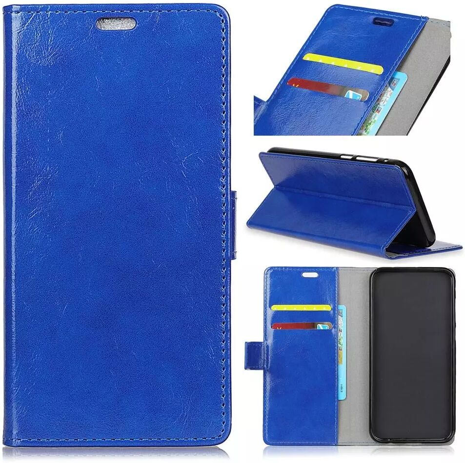 INCOVER Nokia 8.1 Crazy Horse Skinndeksel med Lommebok Blue