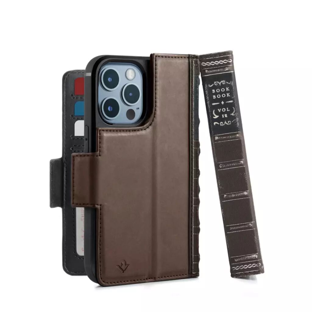 Twelve South iPhone 13 Pro Twelve South BookBook Flipdeksel i Ekte Skinn - Brun