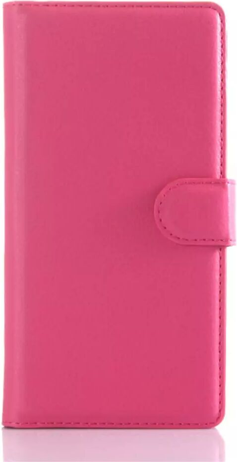 INCOVER Sony Xperia Z5 Soft Pouch Skinn Etui med Lommebok Rosa