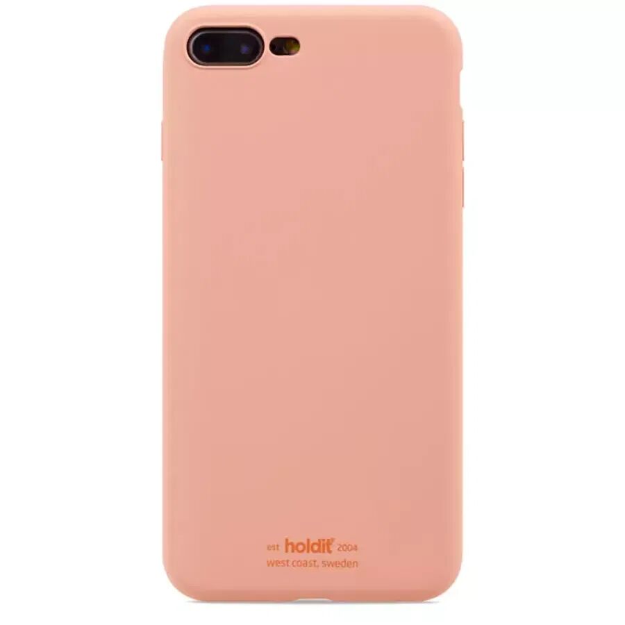Holdit iPhone 8 Plus / 7 Plus Soft Touch Silikon Deksel - Pink Peach