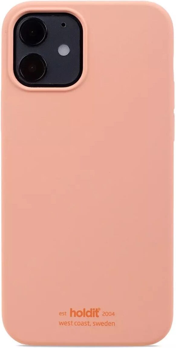 Holdit iPhone 12 Mini Soft Touch Silikon Deksel - Peach Pink