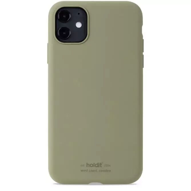 Holdit iPhone 11 Soft Touch Silikon Case - Khaki Grønn