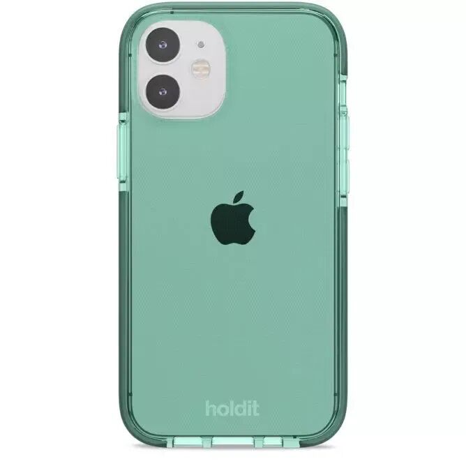 Holdit iPhone 12 Mini Seethru Deksel - Moss Green