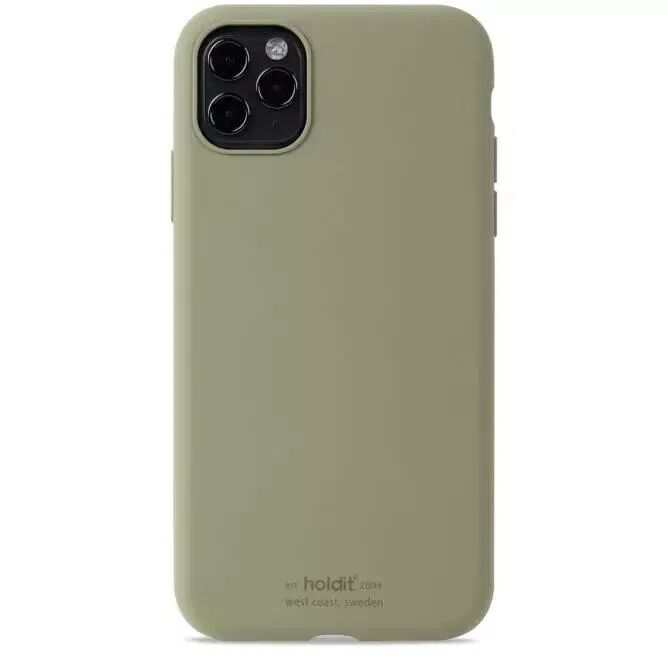 Holdit iPhone X / Xs Soft Touch Silikone Case - Khaki Grønn
