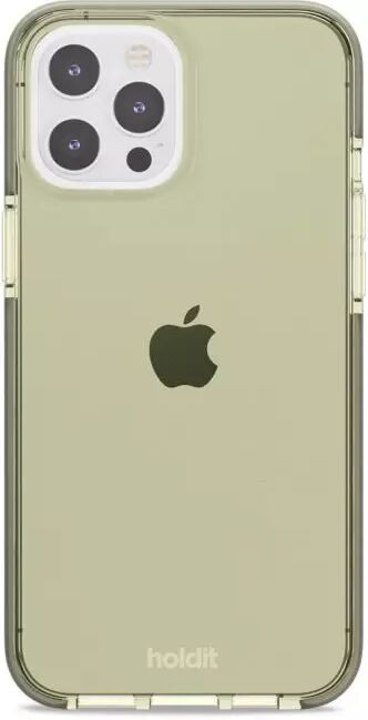 Holdit iPhone 12 Pro Max Seethru Deksel - Khaki Green