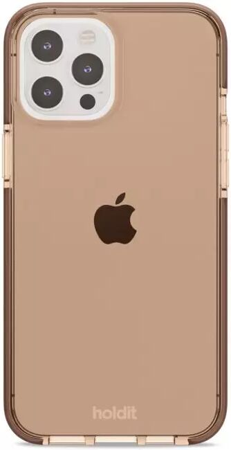 Holdit iPhone 12 / 12 Pro Seethru Deksel - Dark Brown