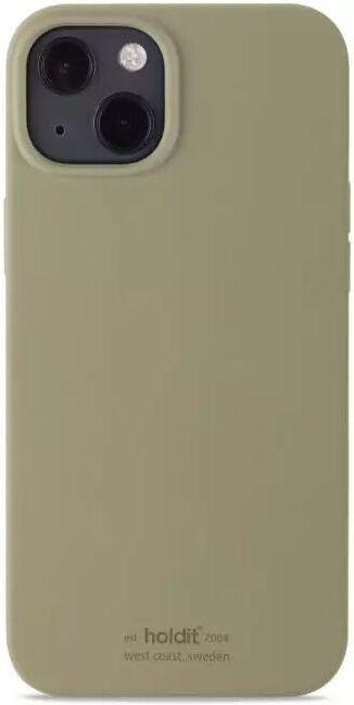 Holdit iPhone 13 Soft Touch Silikone Deksel - Khaki Green