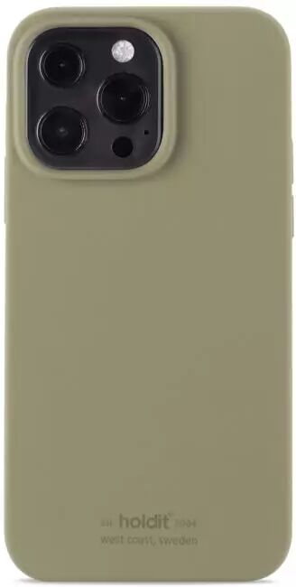 Holdit iPhone 13 Pro Soft Touch Silikone Deksel - Khaki Green