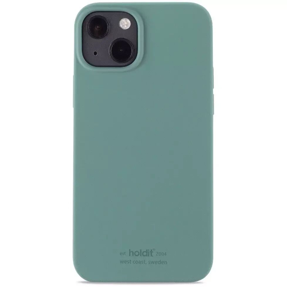 Holdit iPhone 13 Soft Touch Silikone Deksel - Moss Green