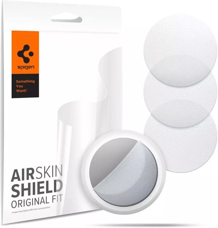 Spigen Airtag Spigen Airskin Shield Original Fit Front & Back - 4-pak - Matt Gjennomsiktig