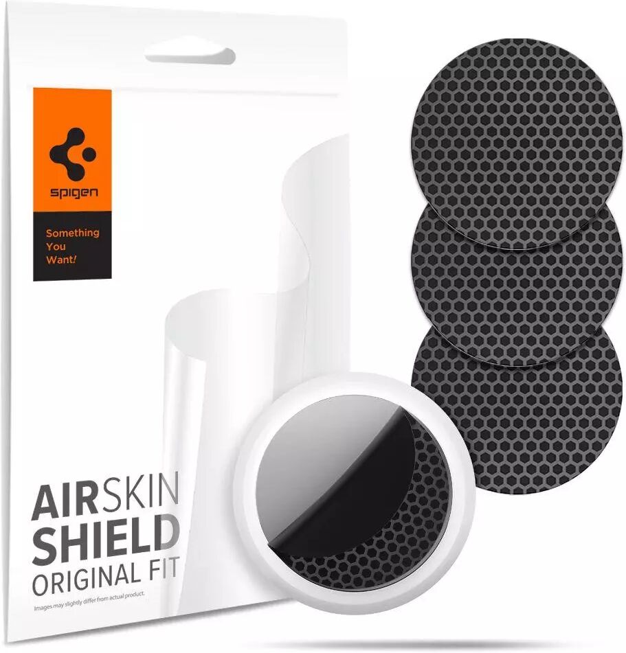 Spigen Airtag Spigen Airskin Shield Original Fit Front & Back - 4-pak - Carbon Black