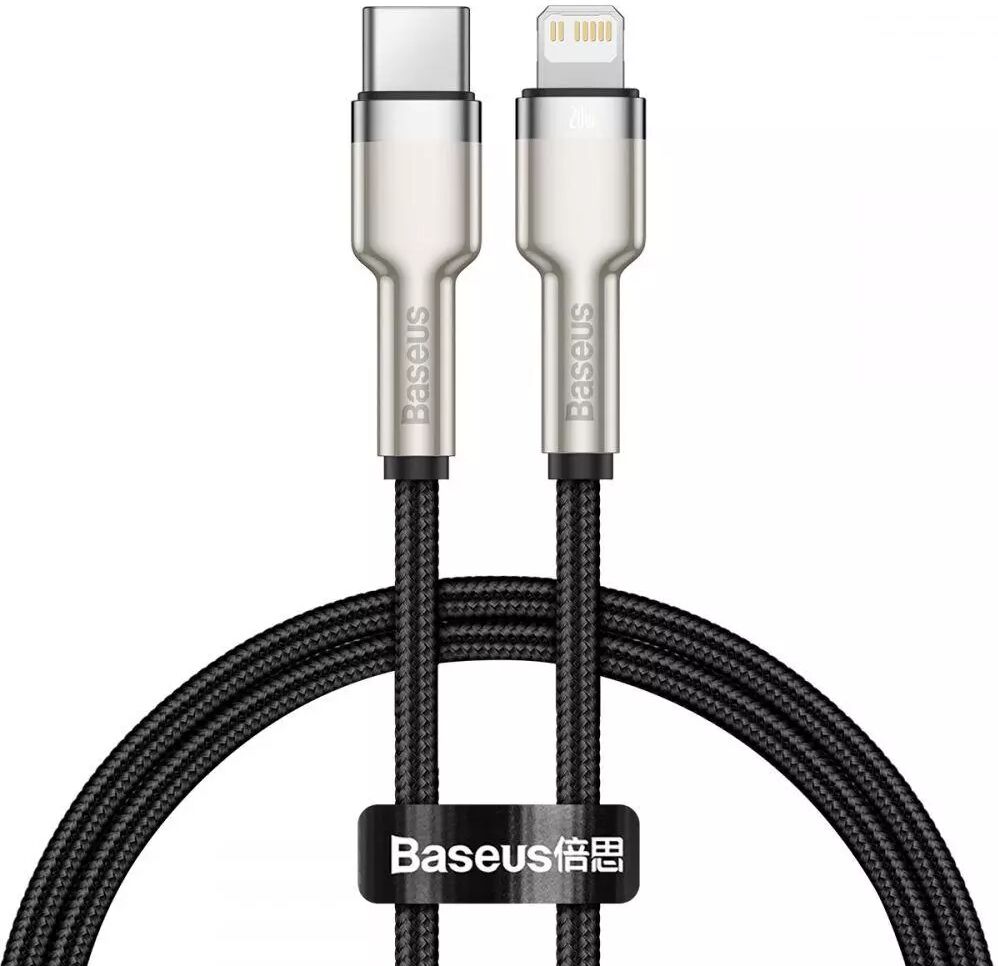 Baseus Cafule USB-C til Lightning Kabel PD 20W - 0,25m. - Svart