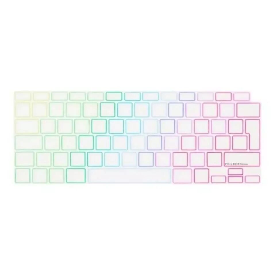 Philbert MacBook (A2179) Keyboard Deksel m. Dansk Tastatur - Rainbow