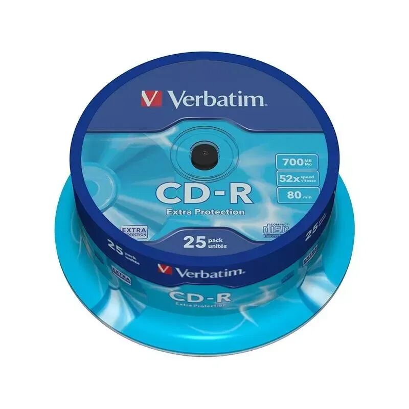 Verbatim CD-Rom 52X Extra Protect med 700 MB - 25 Stk.