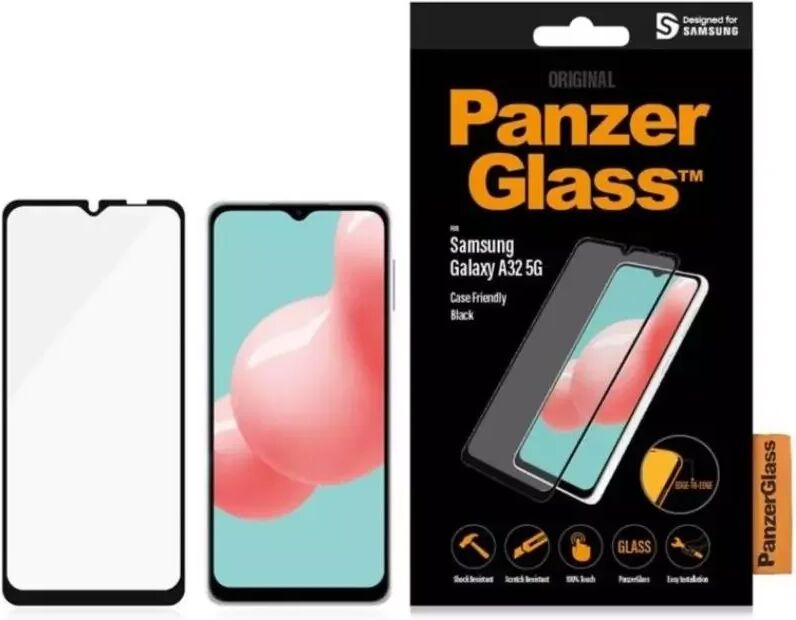 PanzerGlass Samsung Galaxy A32 (5G) PanzerGlass Skjermbeskytter - Case Friendly - Svart