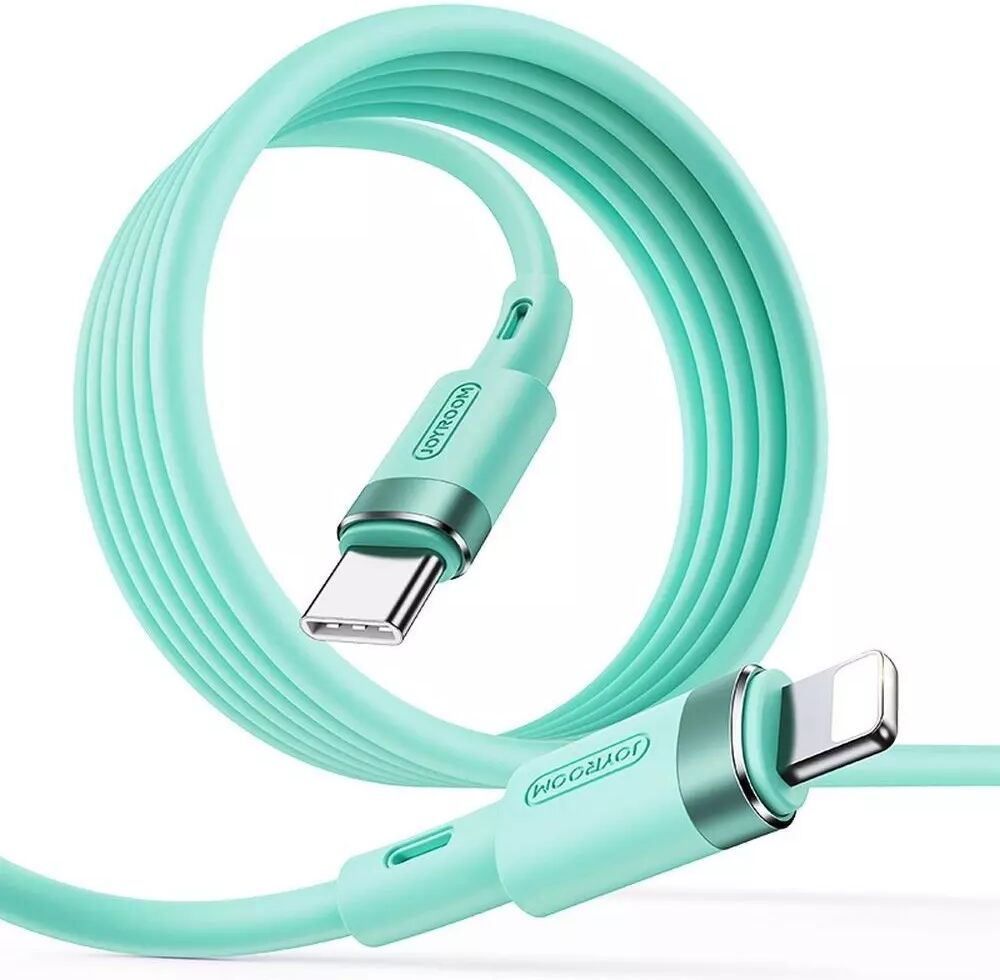 JoyRoom (3A/60W) USB-C til Lightning Silikon Kabel 1.2 m - Grønn