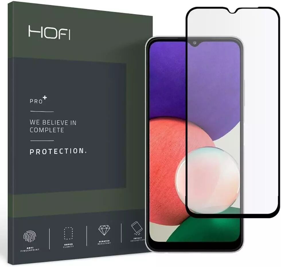 HOFI Samsung Galaxy A22 (5G) Hofi Pro+ Skjermbeskytter- Case Friendly - Svart Kant