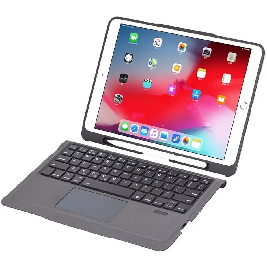 4smarts iPad Pro 11 (2020 / 2021) 4smarts Tastatur (Norsk) PU Skinn Flip Deksel med Stativ & Pencil Holder - Svart