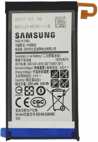 MicroSpareparts Samsung Galaxy A3 (2017) MicroSpareparts Batteri 2500mAh