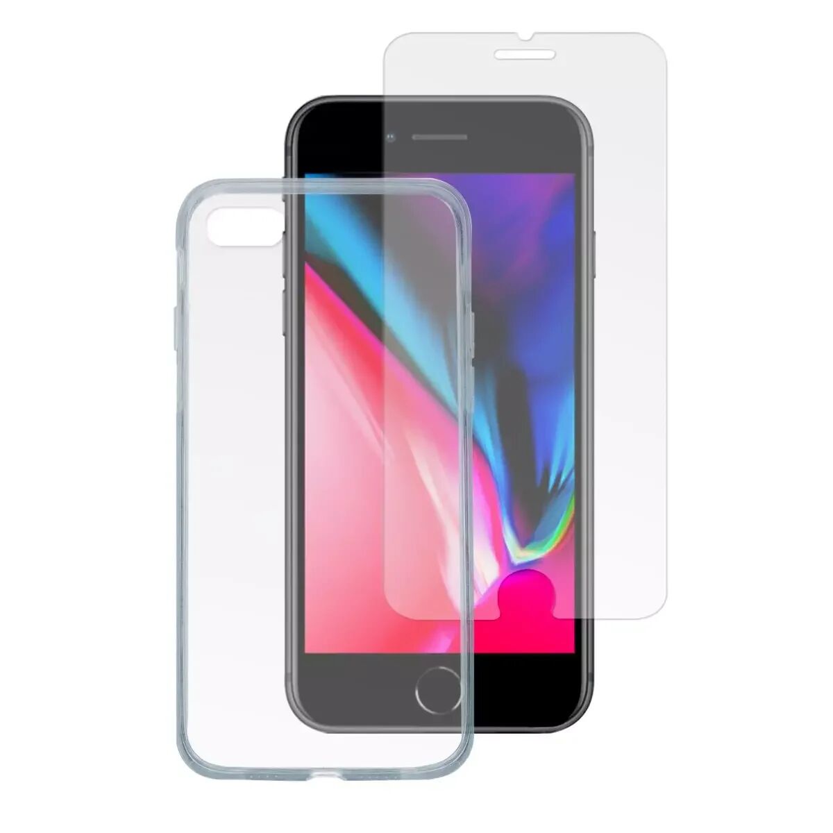 4smarts iPhone SE (2020) / 8 / 7 4smarts Second Glass X-Pro 360° Protection Set (Deksel + Skjermbeskytter)