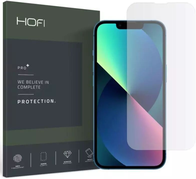 HOFI iPhone 13 / 13 Pro Hofi Hybrid Pro+ Skjermbeskytter - Dekselvennlig - Gjennomsiktig