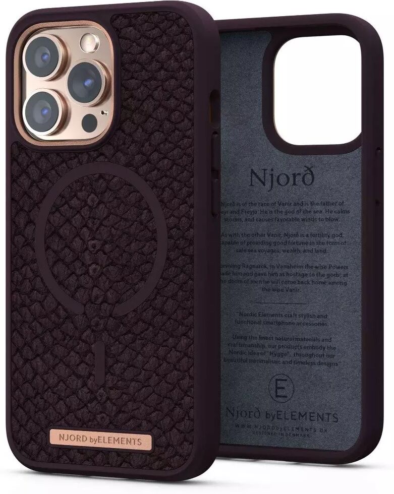 Njord iPhone 13 Pro Njord by Elements Deksel - MagSafe Kompatibel - Eldur / Rød