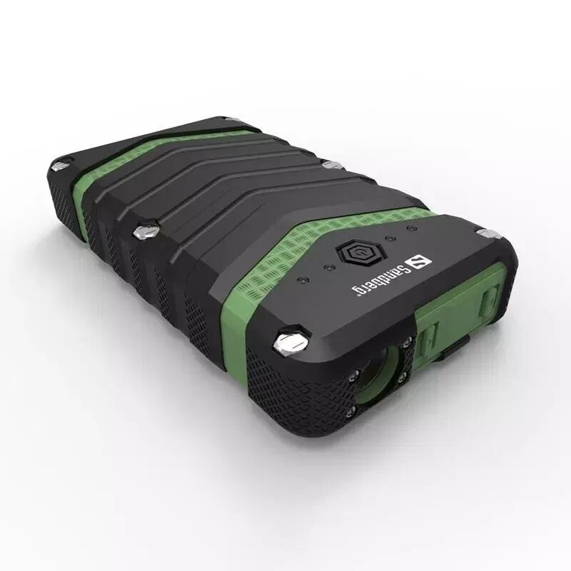 Sandberg 30W Survivor PowerBank 20.100mAh m. 2 x USB-A & USB-C - Svart/Grønn