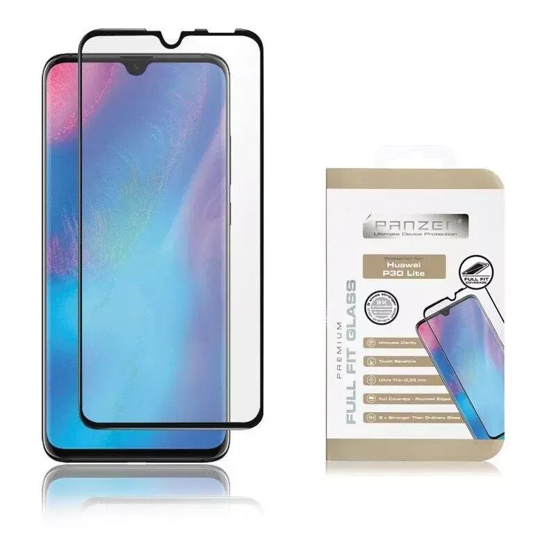 PANZER Huawei P30 Lite PANZER Premium Full-Fit Glass - Svart Ramme