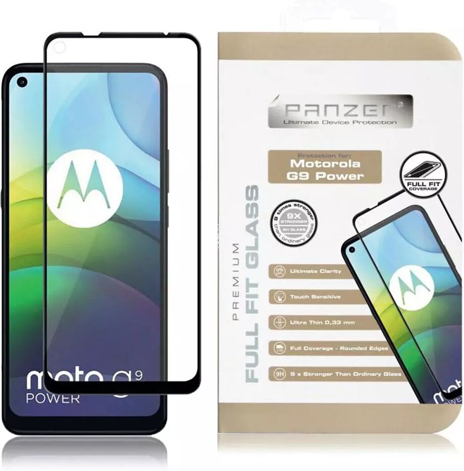 PANZER Motorola Moto G9 Power PANZER Premium Full-Fit Glass - Svart Ramme