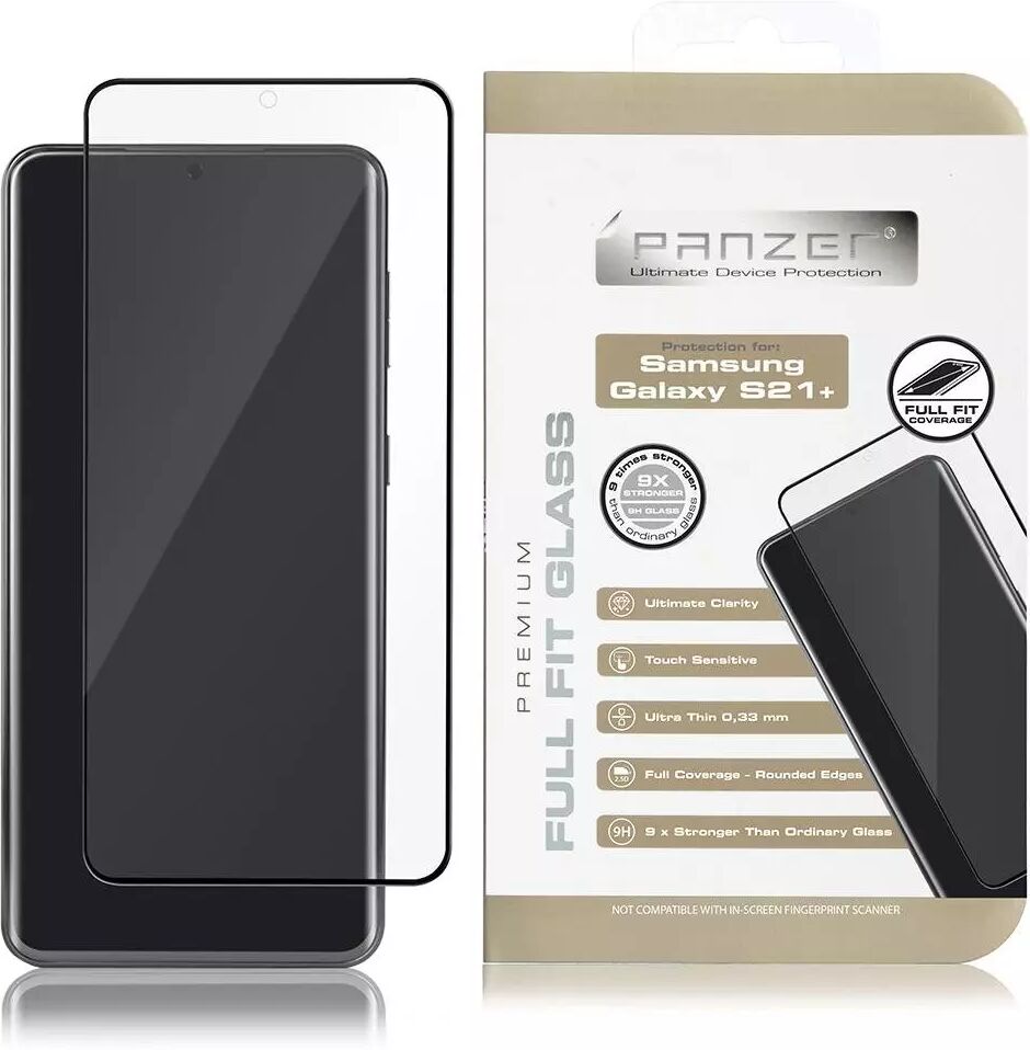 PANZER Samsung Galaxy S21+ (Plus) PANZER Premium Full-Fit Glass - Svart Ramme