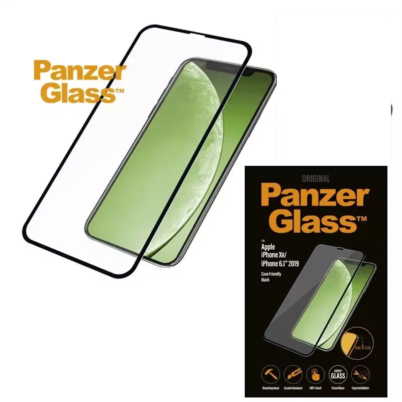 PanzerGlass iPhone 11 / XR PanzerGlass Edge-To-Edge Skjermbeskytter - Case Friendly - Svart