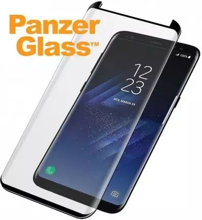 PanzerGlass Samsung Galaxy S8 PanzerGlass Curved Glass Skærmbeskyttelse - Case Friendly - Sort