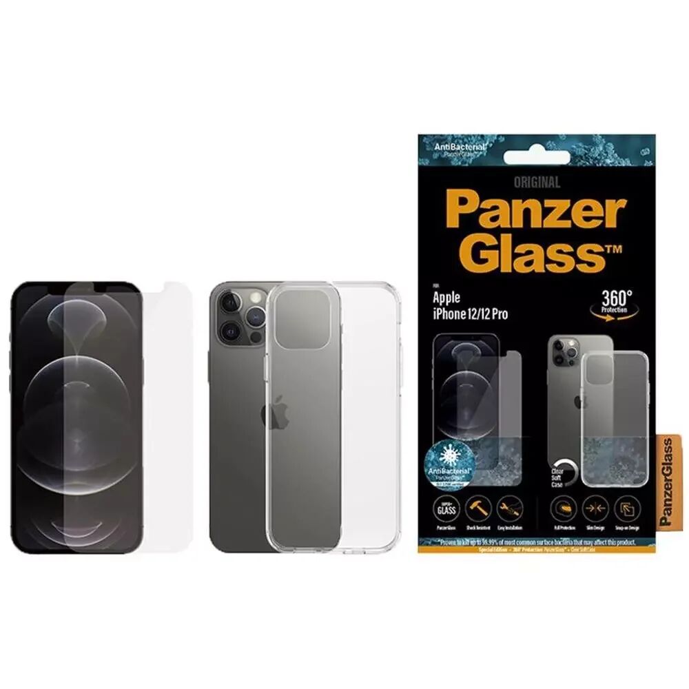 PanzerGlass iPhone 12 / 12 Pro PanzerGlass 360° Protection (Glass + BaksideDeksel)