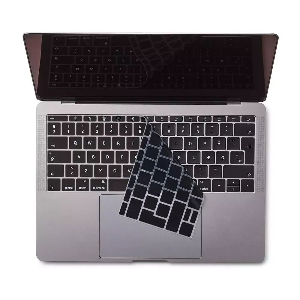 Philbert MacBook (A1534 / A1708) Keyboard Deksel m. Nordisk Tastatur - Svart