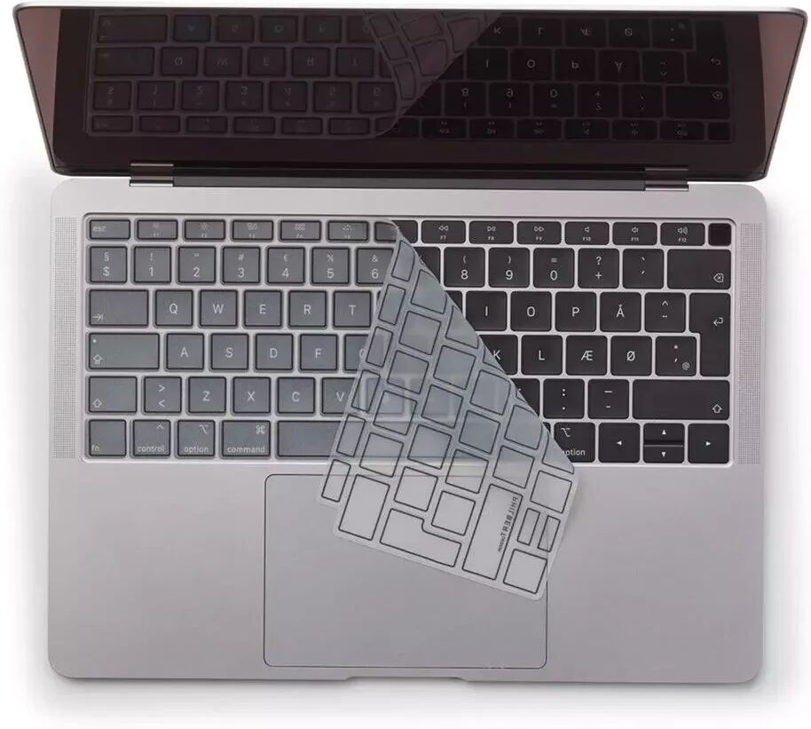 Philbert MacBook Air (A1932) Keyboard Deksel m. Nordisk Tastatur - Transparent / Black