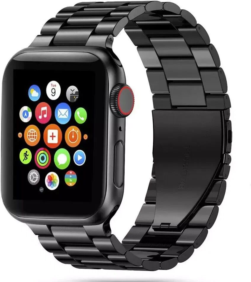 Tech-Protect Apple Watch (42-45mm) Tech-Protect Rustfritt Stål Reim - Svart